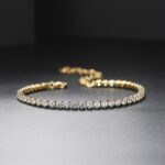 A D. ALLEN & DANMI. 18 K Gold Plated Love Bangle Bracelet Set Flexible Wide Wristband Bangle Bangle Set for Love