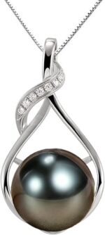 Gifts for Women Wife-Tahitian-Black-Pearl-Necklace-Gift for Wife Wedding Birthday Anniversary Jewelry-Mom Girlfriend Her Mothers Day Gifts for Mom Women Valentines Christmas Day...