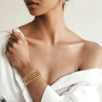 adoyi Gold Bracelets for Women, 14K Gold Plated Beaded Bracelets Gold Strand Bead Ball Bracelet stack Set Adjustable Bracelet Set Jewelry for Gifts - Image 5