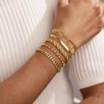 Gold Bracelets for Women,Dainty Bracelets Set for Women Trendy, Gold Bracelets Stack With Beaded, Cuban, Paperclip, Heart, Snake, Rope, Pearl, Cross, Hand Chain, Silver Jewelry... - Image 4