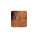 Gold Initial Necklaces for 𝐖𝐨𝐦𝐞𝐧 𝐓𝐞𝐞𝐧𝐬 𝐆𝐢𝐟𝐭𝐬 Trendy Stuff Bubble Letter Pendant Necklace Gold Jewelry Birthday Gifts for Women Teen Her Mom Sister