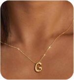 Gold Initial Necklaces for 𝐖𝐨𝐦𝐞𝐧 𝐓𝐞𝐞𝐧𝐬 𝐆𝐢𝐟𝐭𝐬 Trendy Stuff Bubble Letter Pendant Necklace Gold Jewelry Birthday Gifts for Women Teen Her Mom Sister - Image 9