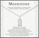 HOPE LOVE SHINE New Beginnings Rainbow Moonstone Sterling Silver Necklace for Women - Image 2