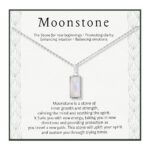 HOPE LOVE SHINE New Beginnings Rainbow Moonstone Sterling Silver Necklace for Women