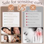 Jstyle Hypoallergenic Surgical Steel Earrings for Sensitive Ears 14K Gold Flat Back Earrings for Women Men Small Stainless Steel Earrings Flatback Stud Hoop Cartilage Earring... - Image 7