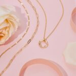 Layered Gold Necklaces for Women,Stackable Dainty 14K Gold Silver Plated Trendy Circle Paperclip Chain Pendant Choker Necklace,Simpl Diamond Cross Bow Jewelry Set Gifts for Women - Image 7