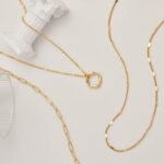 Layered Gold Necklaces for Women,Stackable Dainty 14K Gold Silver Plated Trendy Circle Paperclip Chain Pendant Choker Necklace,Simpl Diamond Cross Bow Jewelry Set Gifts for Women - Image 8