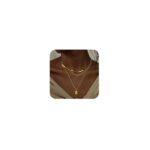 Layered Gold Silver Necklaces for Women, Stackable Stack 14K Real Gold Plated Silver Chain Necklace Diamond Circle CZ Layering Pendant Necklaces Trendy Gold Jewelry Set Gifts