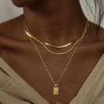 Layered Gold Silver Necklaces for Women, Stackable Stack 14K Real Gold Plated Silver Chain Necklace Diamond Circle CZ Layering Pendant Necklaces Trendy Gold Jewelry Set Gifts - Image 4