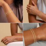 MBW Gold Bracelets for Women Trendy, Dainty 14K Gold Plated Bracelet Stack Beaded Chain Bracelet Set Thin Small Cute Paperclip Bracelets Fashion Waterproof Jewelry Gift Gold... - Image 5