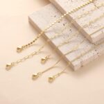 MBW Gold Bracelets for Women Trendy, Dainty 14K Gold Plated Bracelet Stack Beaded Chain Bracelet Set Thin Small Cute Paperclip Bracelets Fashion Waterproof Jewelry Gift Gold... - Image 7