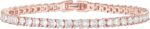 PAVOI 14K Gold Plated 3mm Cubic Zirconia Classic Tennis Bracelet | Gold Bracelets for Women | Size 6.5-7.5 Inch - Image 9