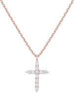 PAVOI 14K Gold Plated Cubic Zirconia Cross Necklace for Women | Cross Faith Pendant Necklaces - Image 7