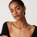 PAVOI 14K Gold Plated Station Necklace - Simulated Diamond BTY Layering Necklaces - Womens CZ Chain - Image 3