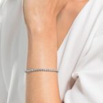Swarovski Emily Tennis Bracelet Jewelry Collection, Clear Crystals, Blue Crystals, Pink Crystals - Image 6