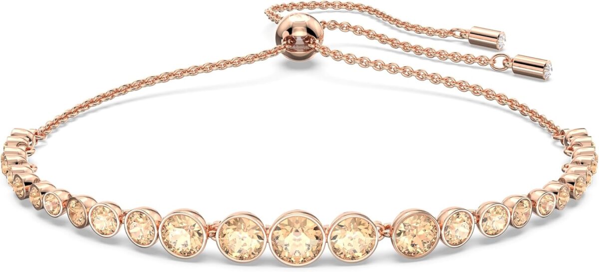 Swarovski Emily Tennis Bracelet Jewelry Collection, Clear Crystals, Blue Crystals, Pink Crystals - Image 7