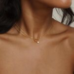 Tewiky Diamond Necklaces for Women, Dainty 14k Gold/Sterling Silver Choker Necklace Simple Gold Plated CZ Jewelry Necklaces for Women Trendy Gifts - Image 9